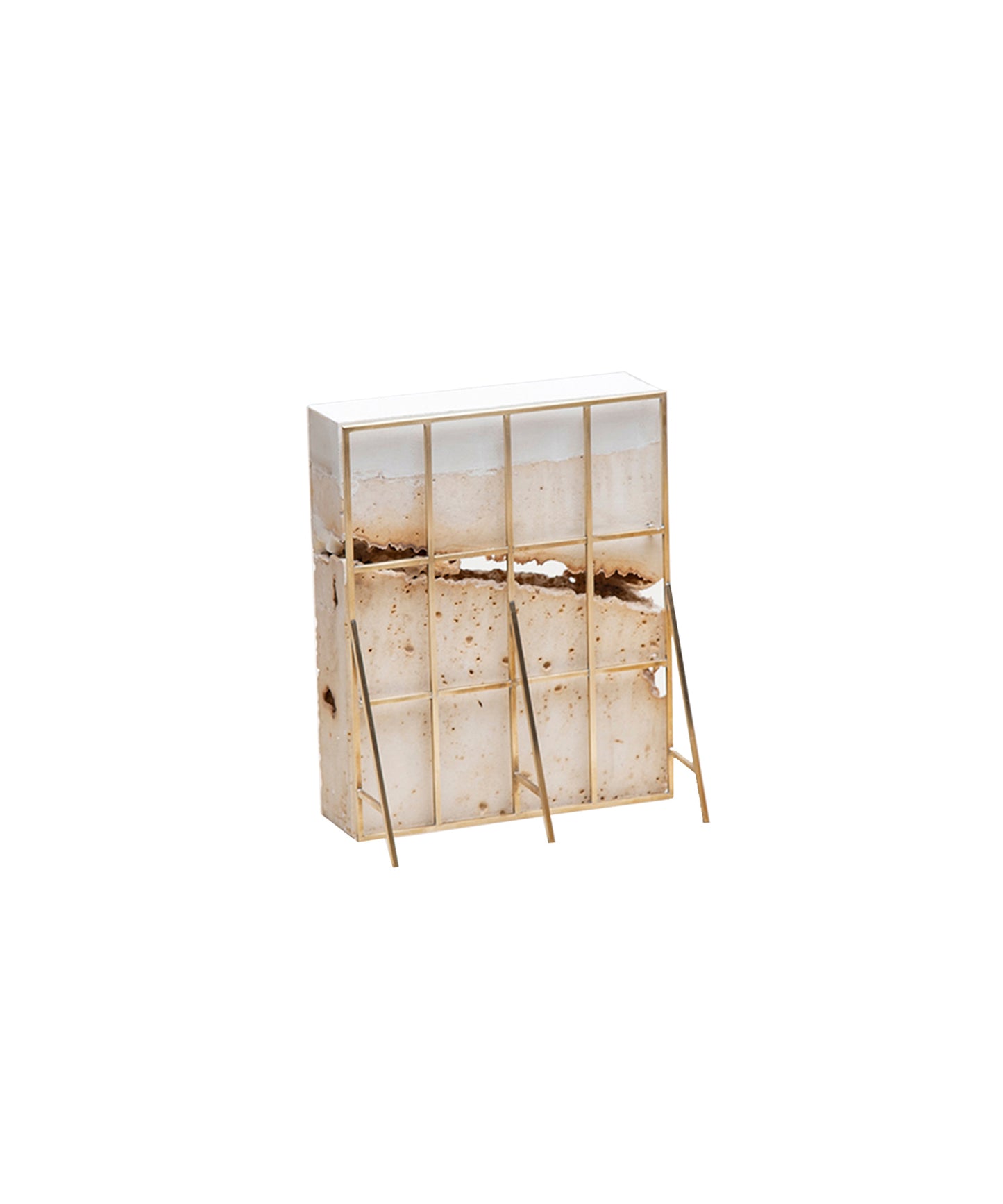 Monolith IV Bookend with Stone