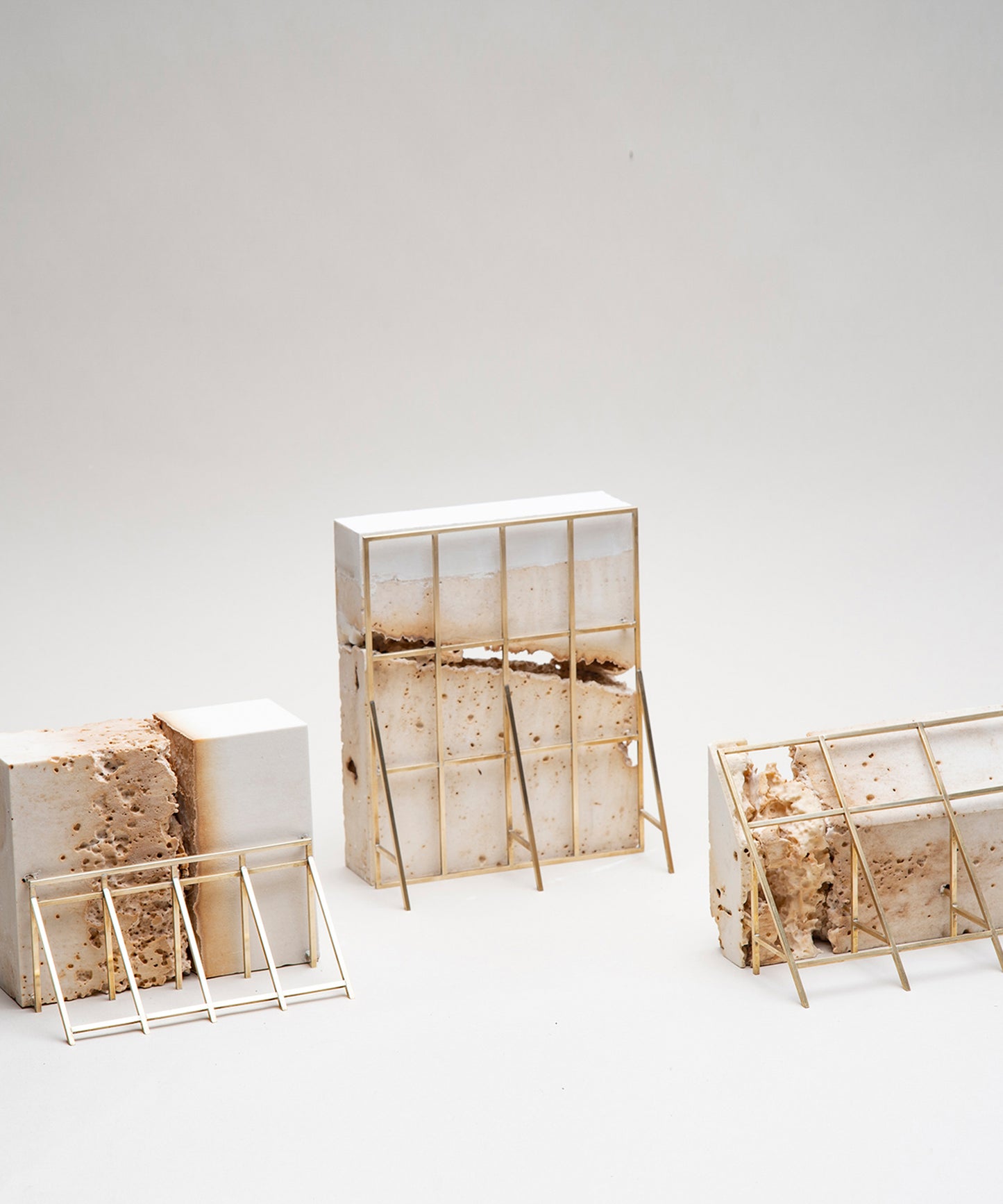 Monolith IV Bookend with Stone