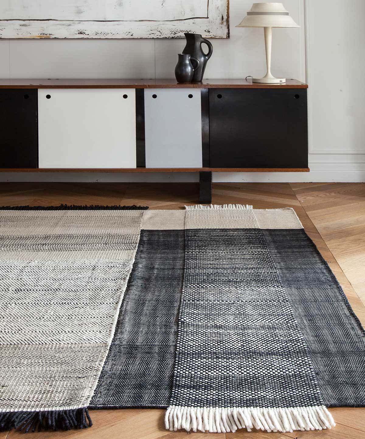 Tres Rug in Black by nanimarquina | TRNK