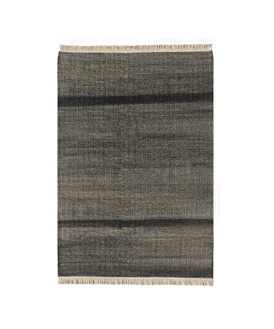 Tres Textura Outdoor Rug in Black