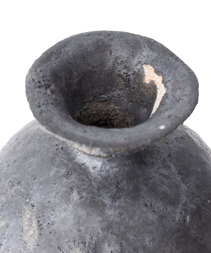 Lekytho Antracita Stoneware Vase