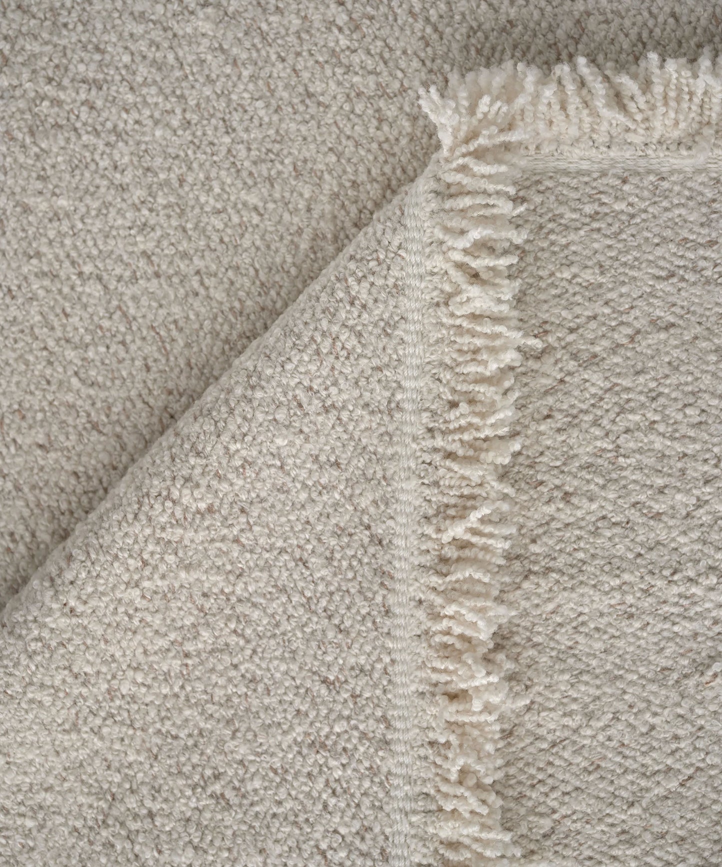 Peaceful Parity Rug in White