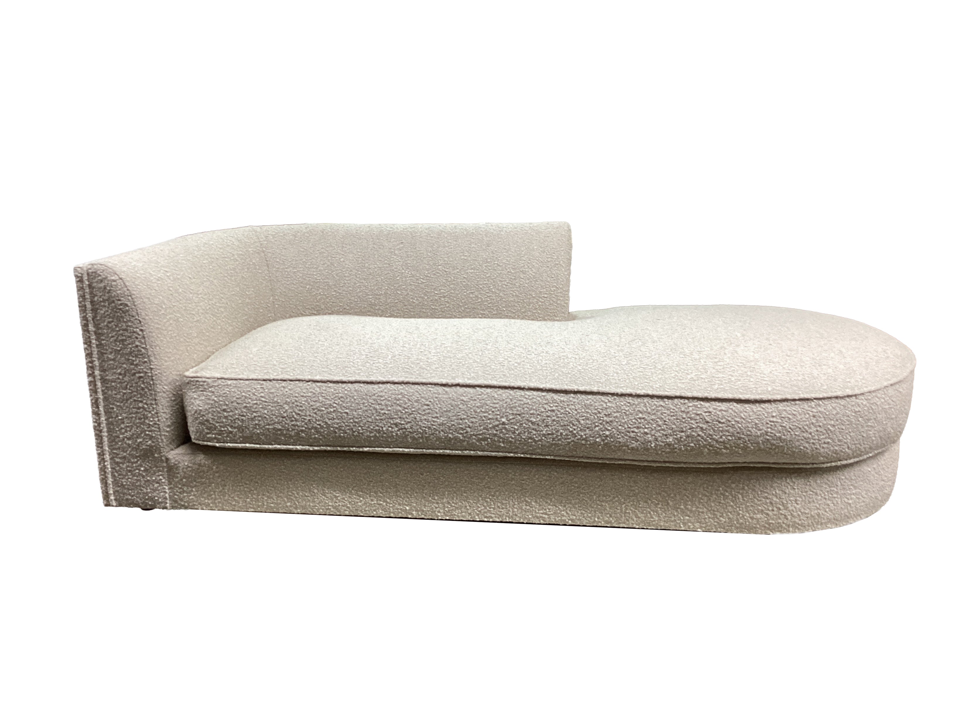 Maura Chaise - Flax Boucle - Right Facing - Sample
