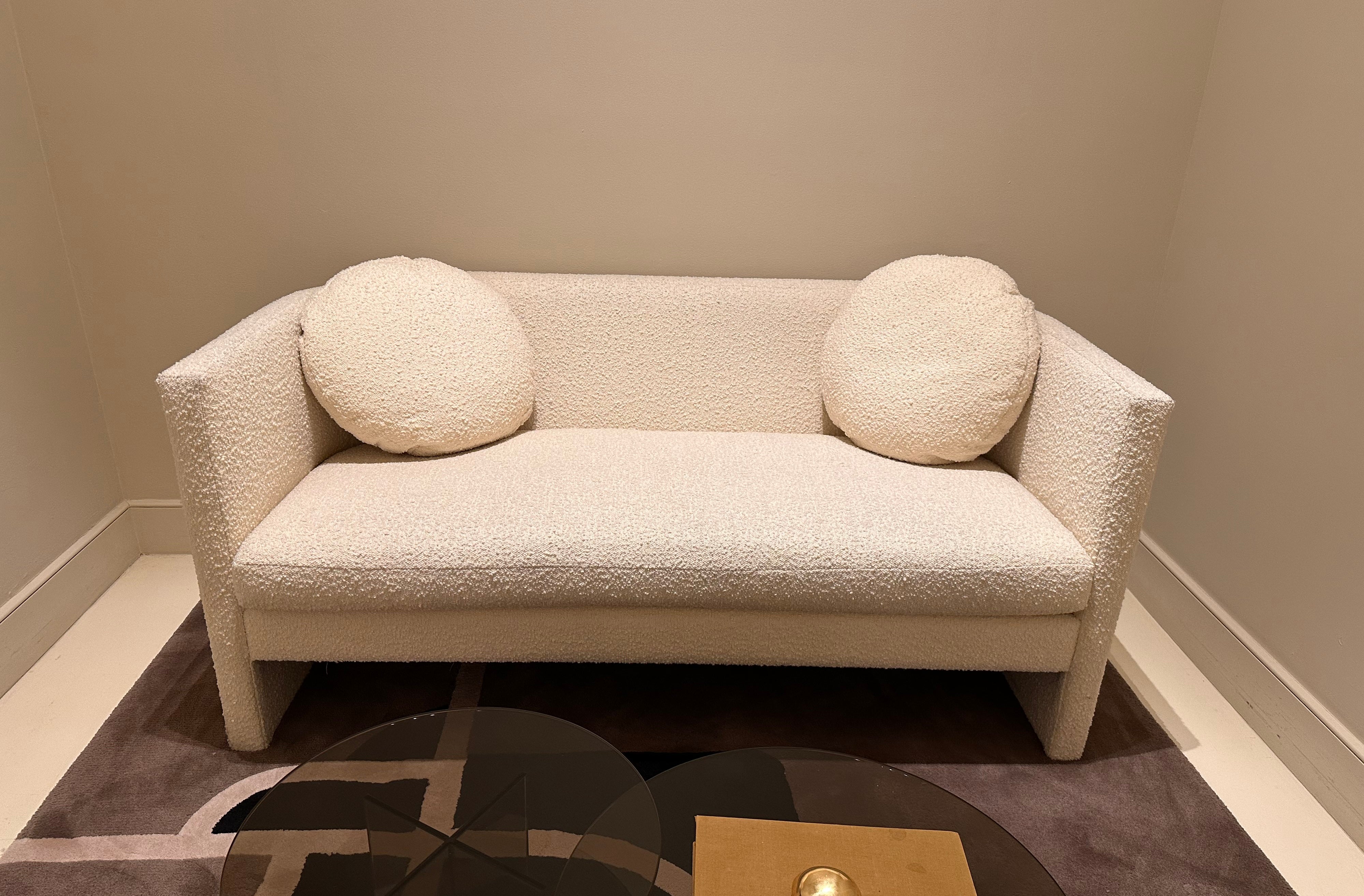 Arc Sofa - 60" - Ivory Boucle - Sample