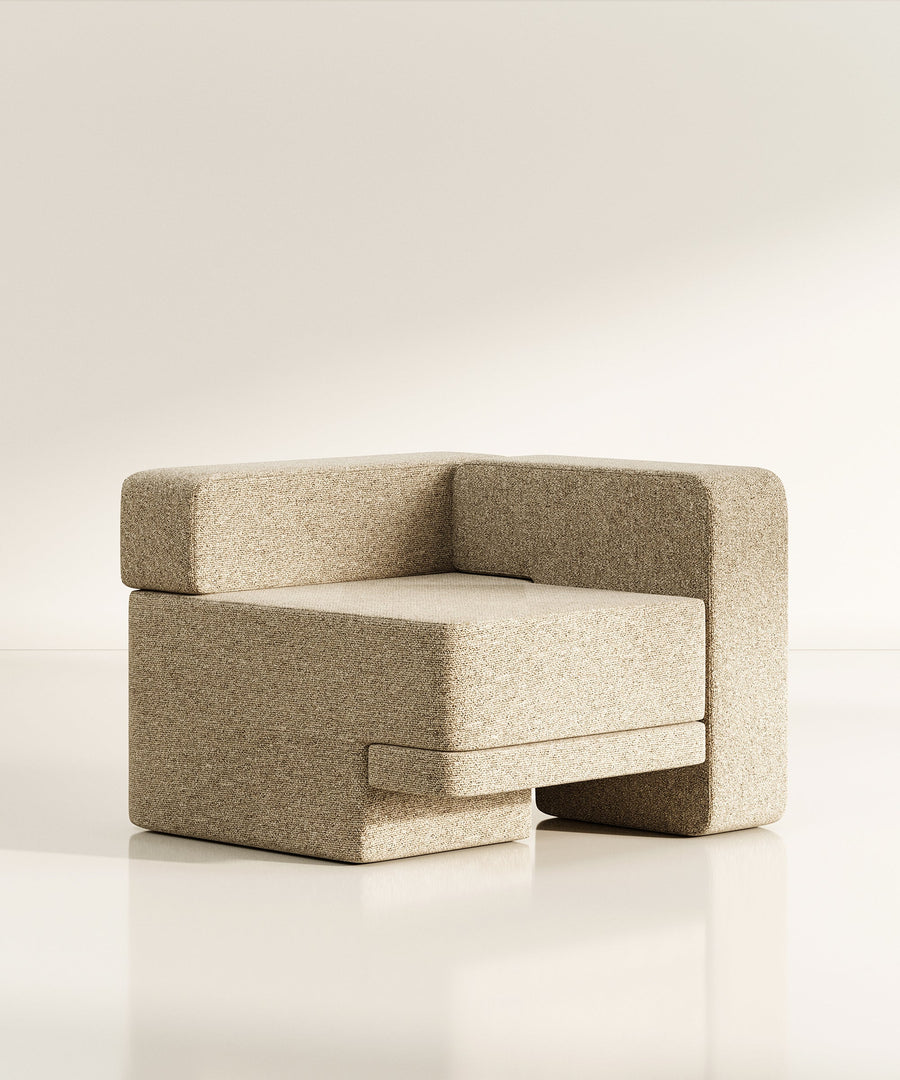 Sarsen Corner Chair - Sample - Felt - Mauve