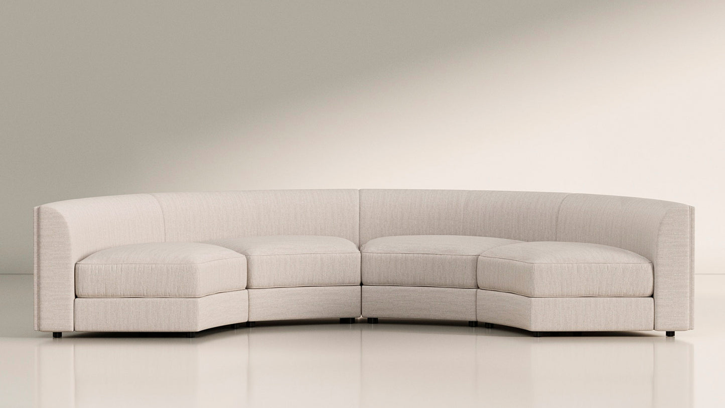 Maura Modular Concave Semi-Circle Sectional