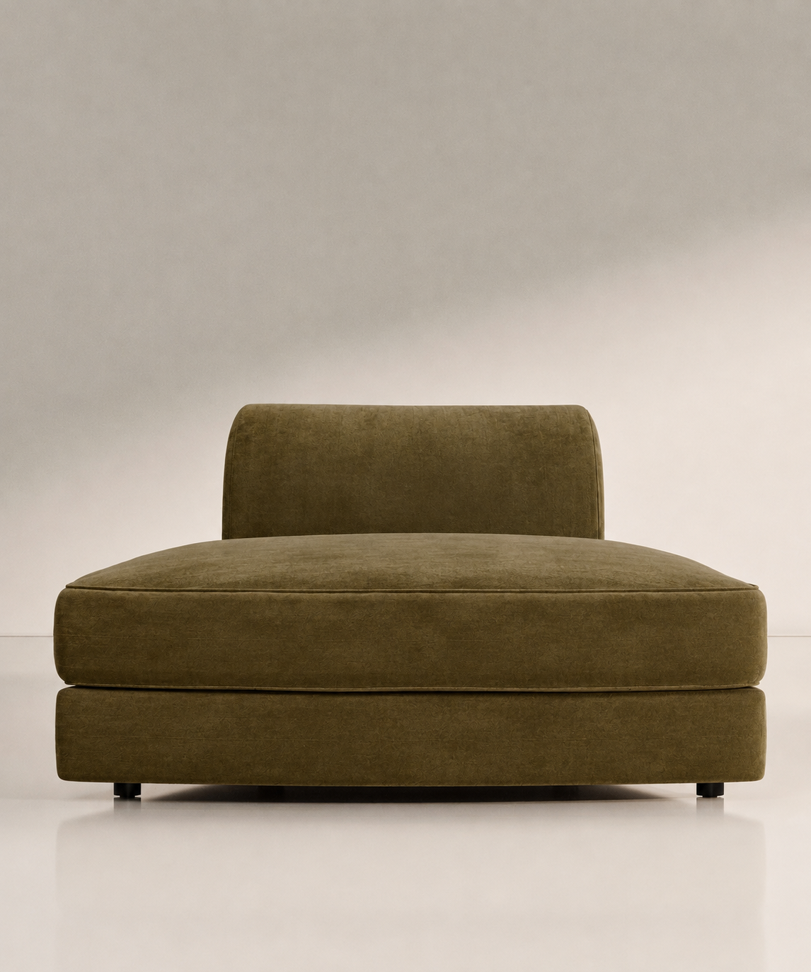 Maura Modular Convex Wedge Chair - Brass Velvet - Sample