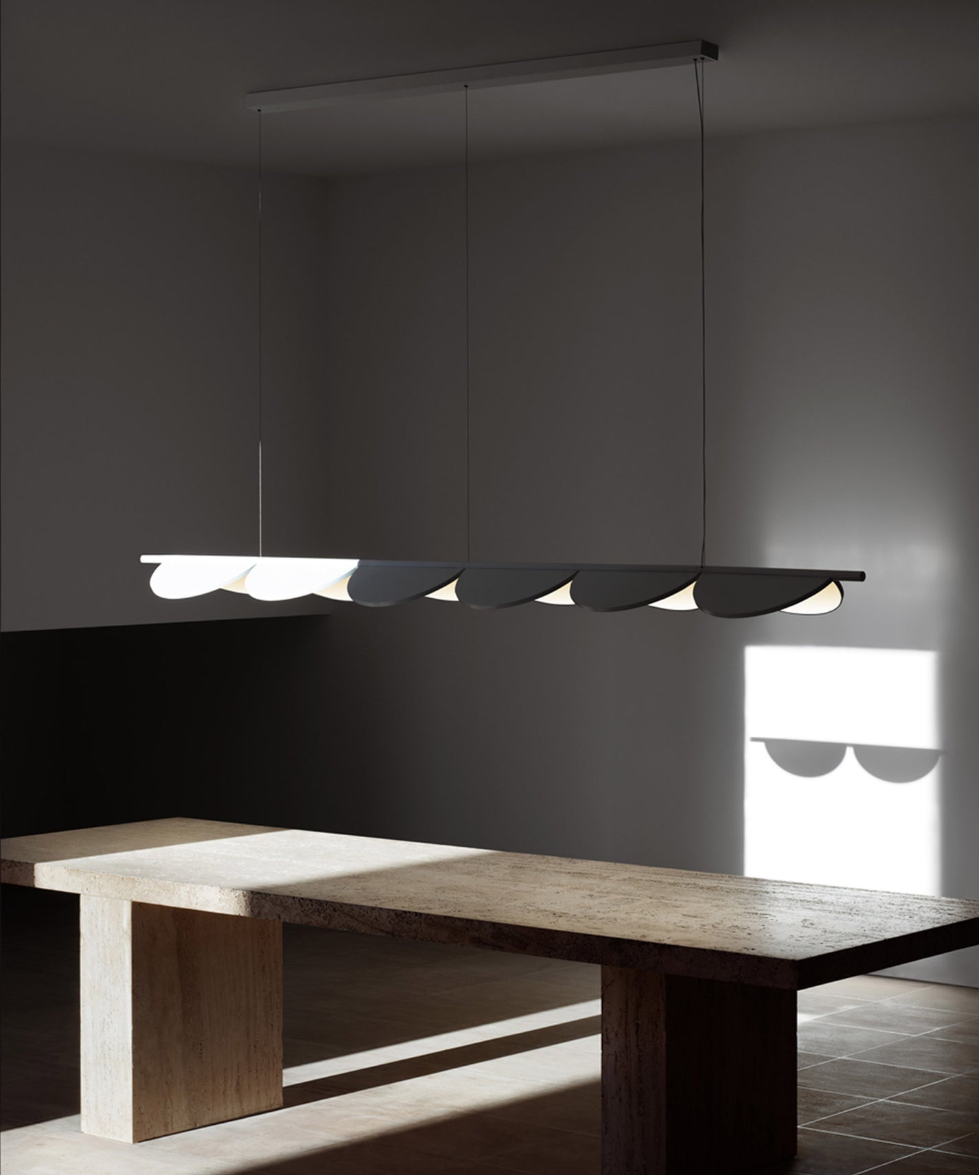Almendra Linear Suspension Lamp by Flos | Luxury Lighting | TRNK
