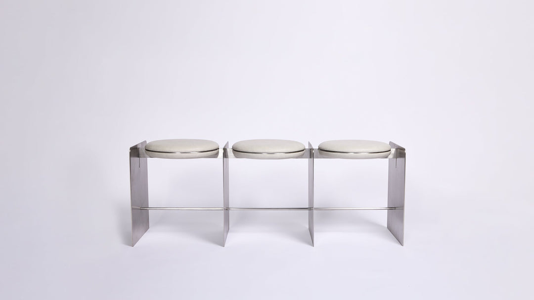 3 Seaters Bench Off-White - Sample