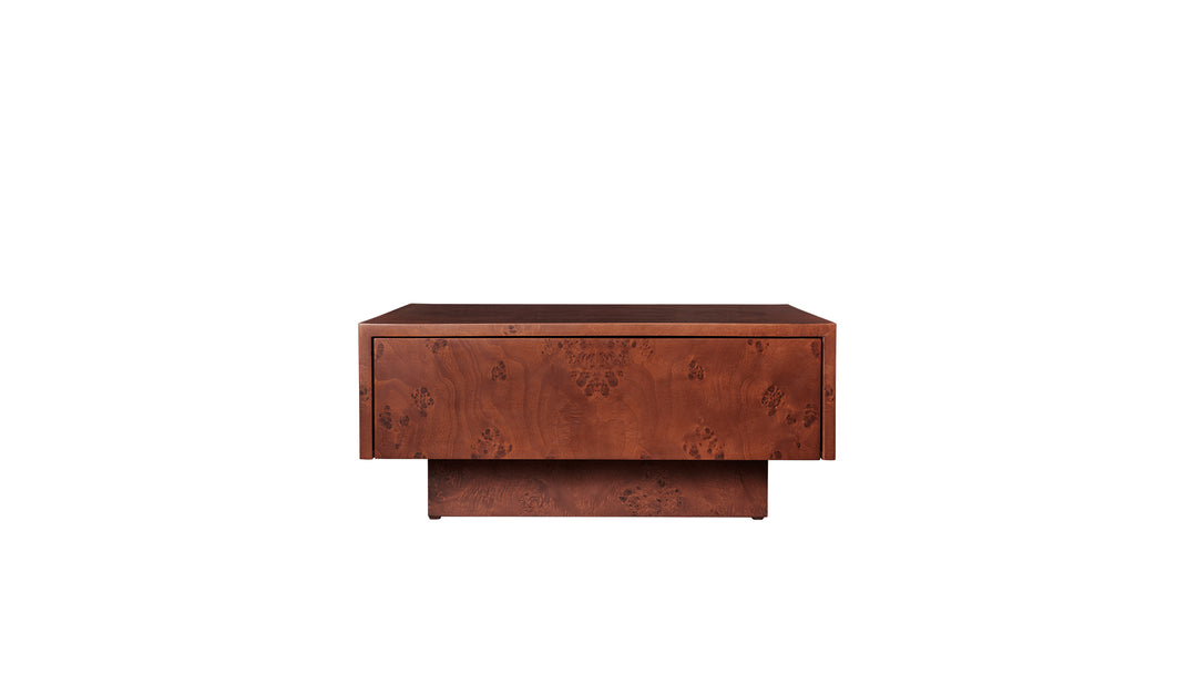 Burl Storage Coffee Table