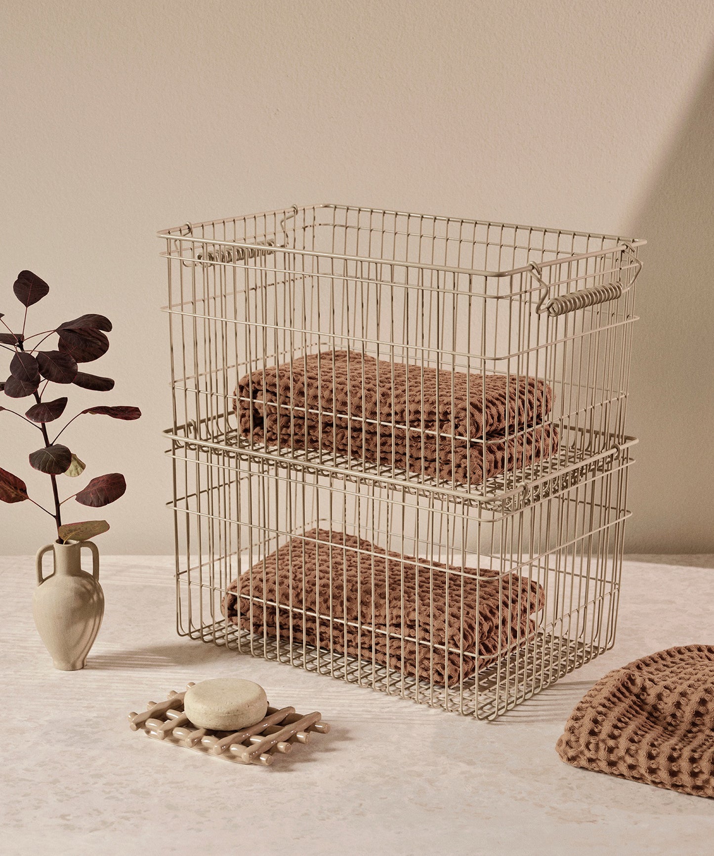 Cala Stackable Baskets, Set of 2