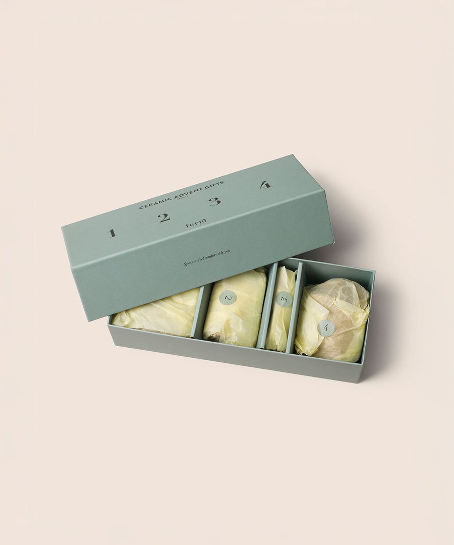 Ceramic Advent Gifts: Set of 4