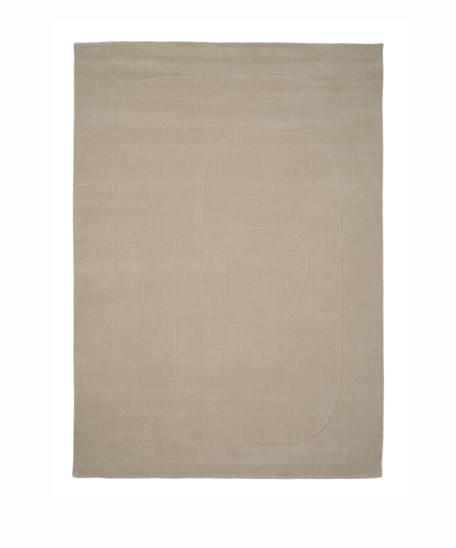 Cursive Expanse Rug in Beige