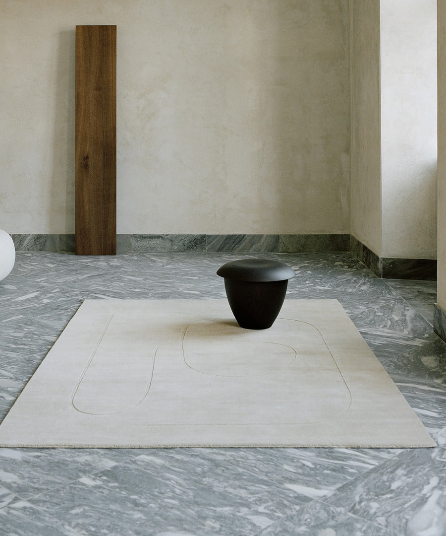 Cursive Expanse Rug in Beige