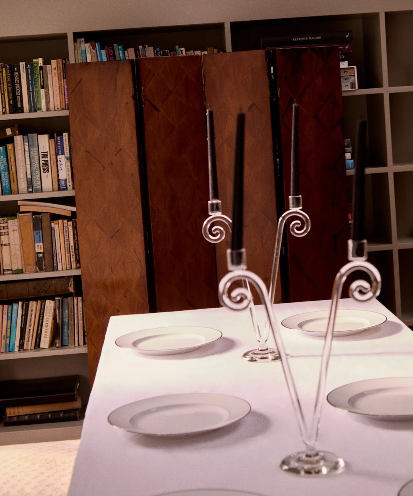 Double Stem Spiral Candleholder