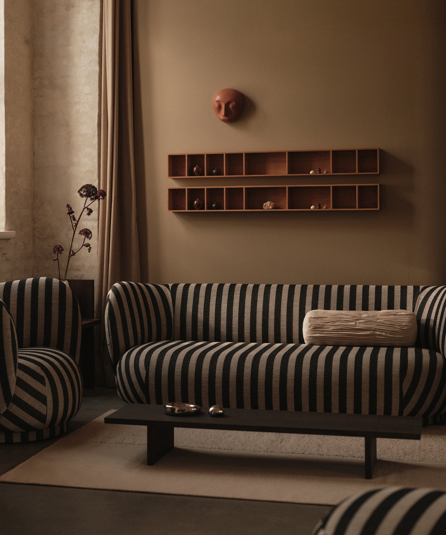 Falda Smocked Bolster Cushion