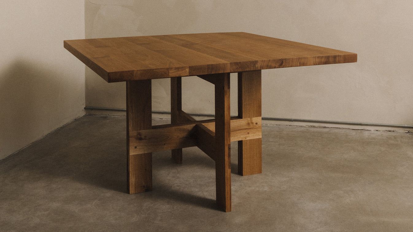 Farmhouse Square Trestle Table by Frama | Scandinavian Design | TRNK