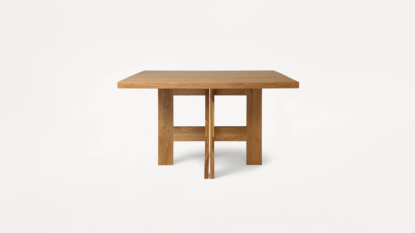 Farmhouse Square Trestle Table by Frama | Scandinavian Design | TRNK