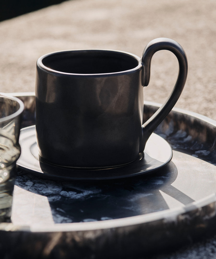 Flow Mug with Saucer