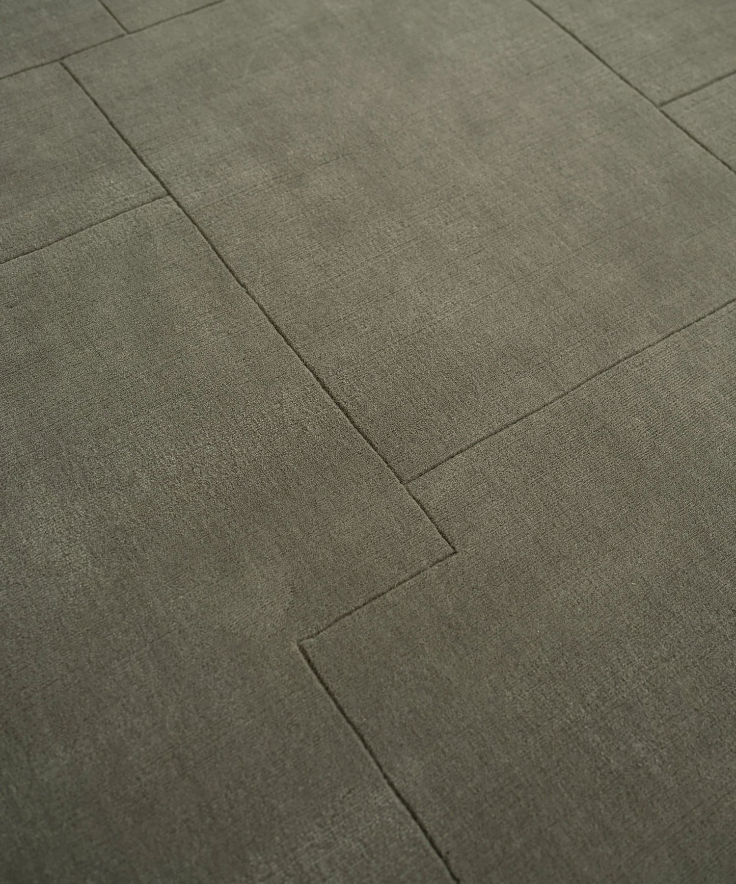 Geometric Maze Rug in Moss