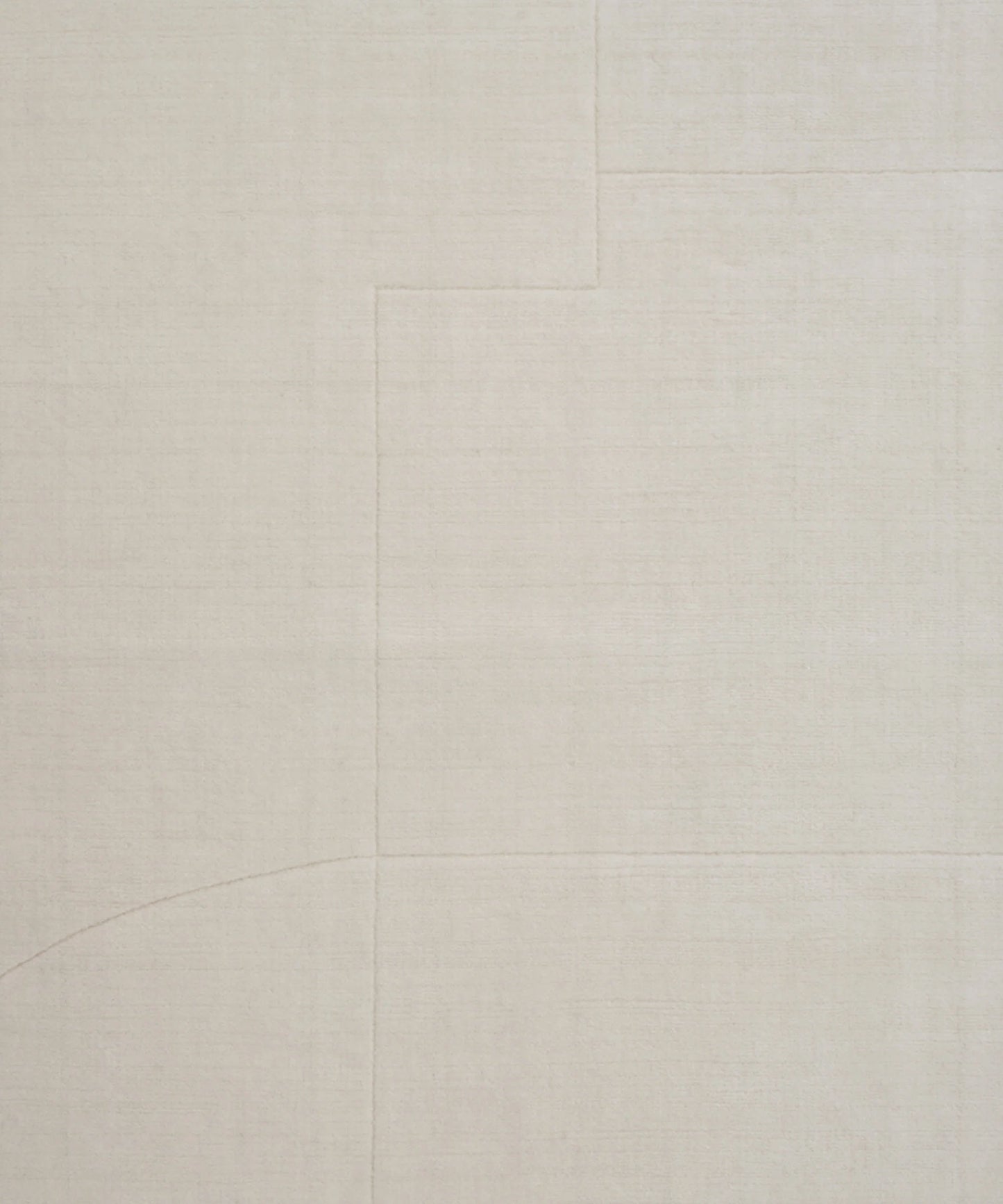 Geometric Maze Rug in White