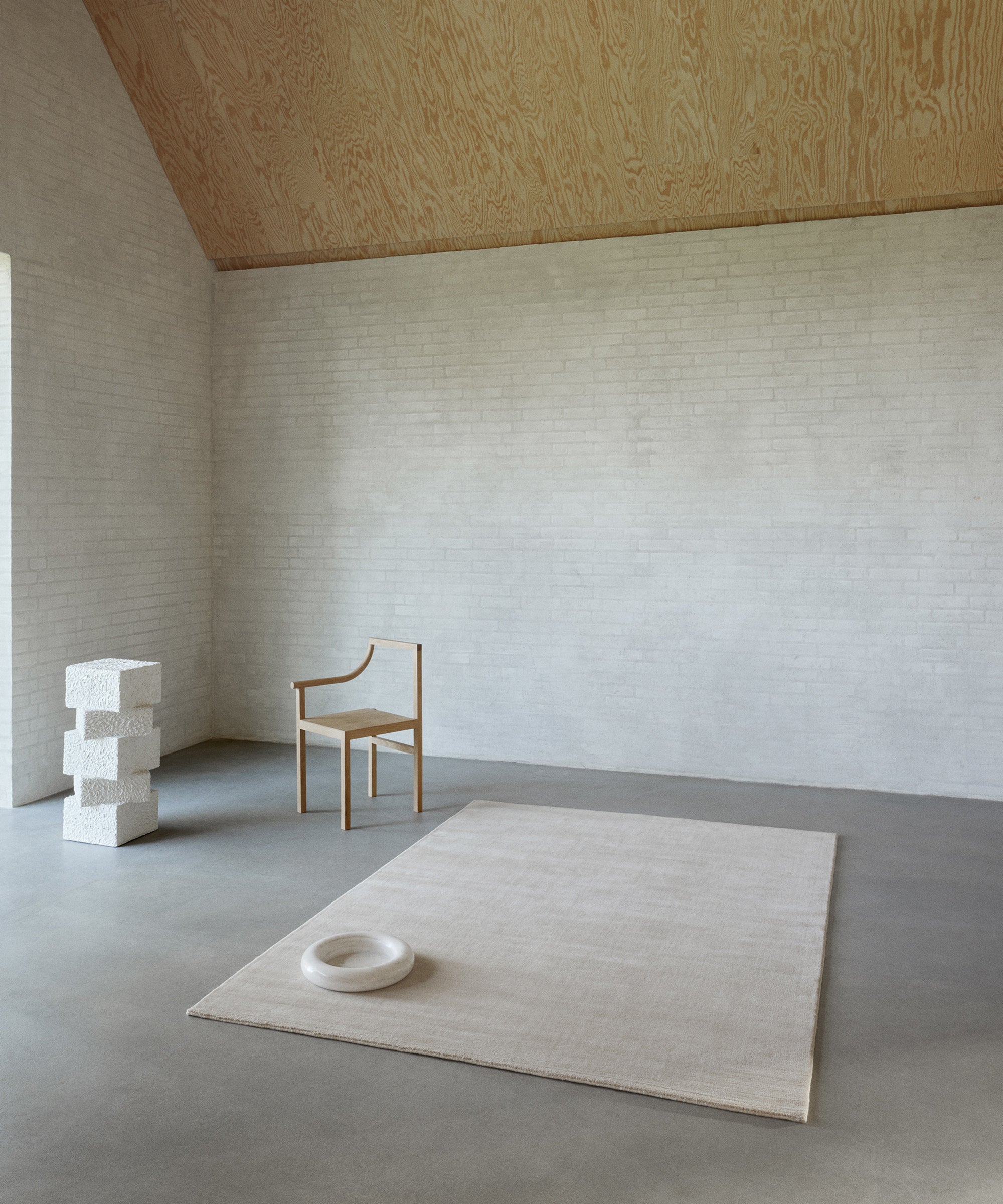 Halo Cloud Rug in Beige