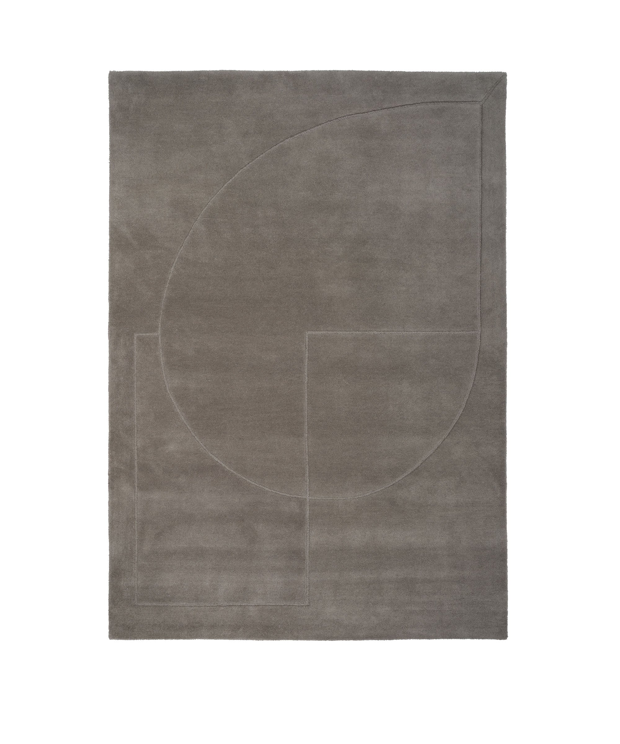 Lineal Poem Rug in Grey