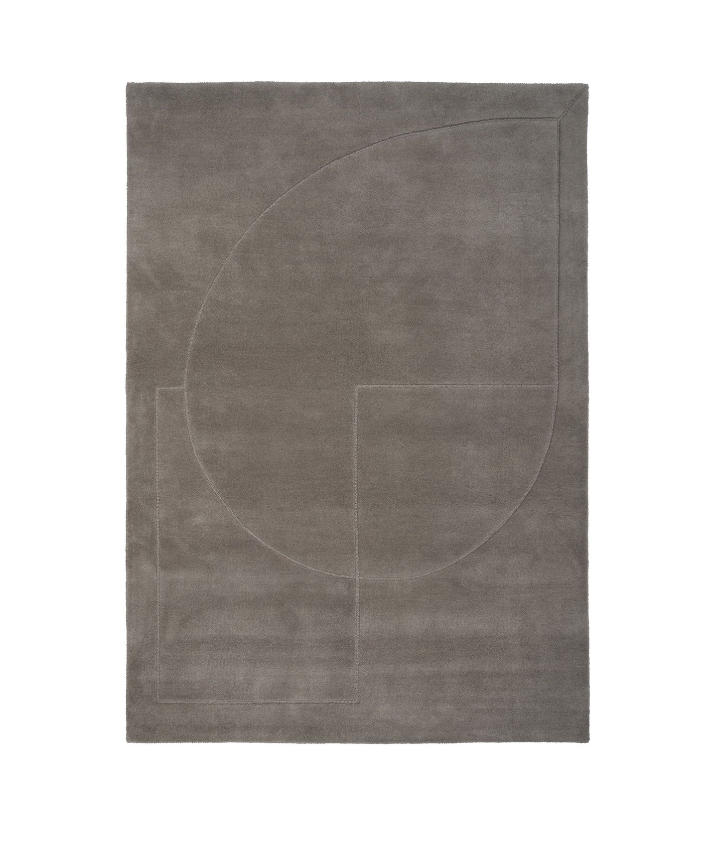 Lineal Poem Rug in Grey