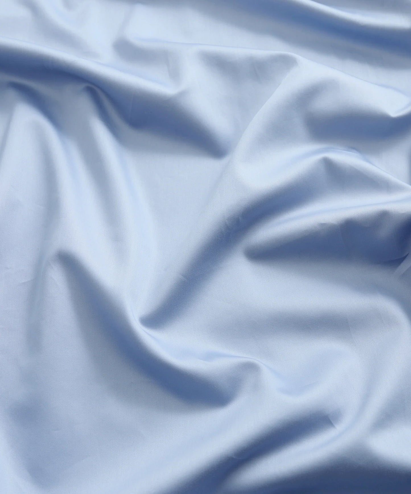 Mother Fitted Sheet, Haze Blue Sateen