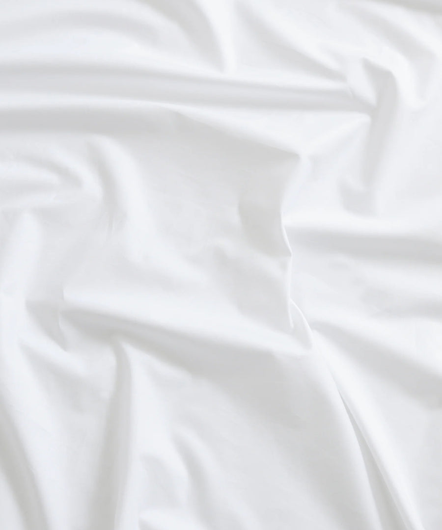 Mother Fitted Sheet, White Poplin Poplin