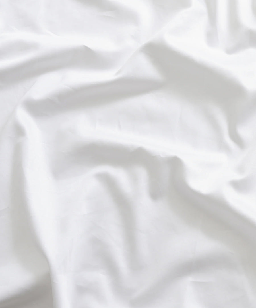 Mother Fitted Sheet, White Sateen