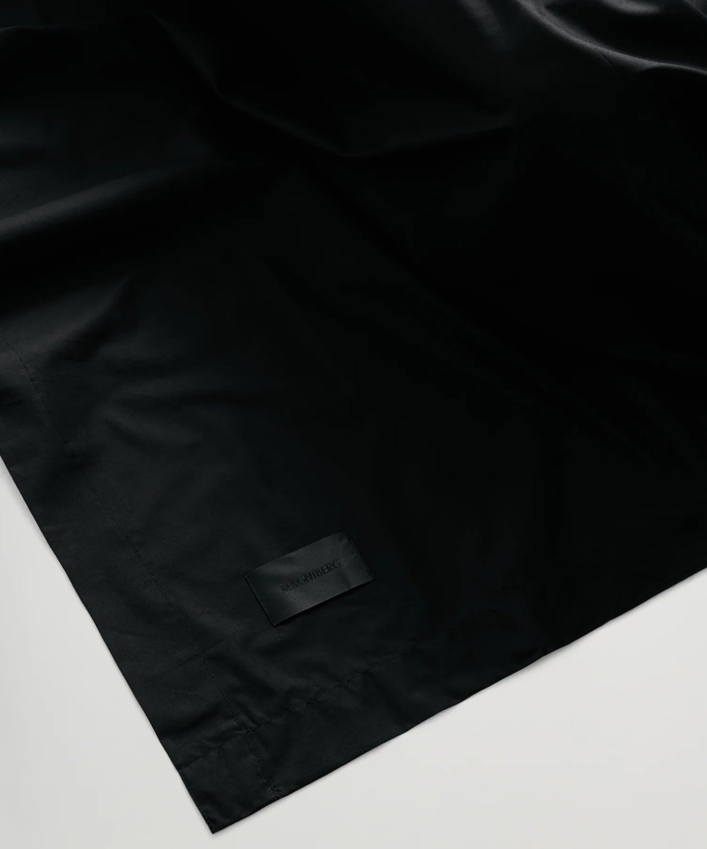 Mother Flat Sheet, Black Poplin