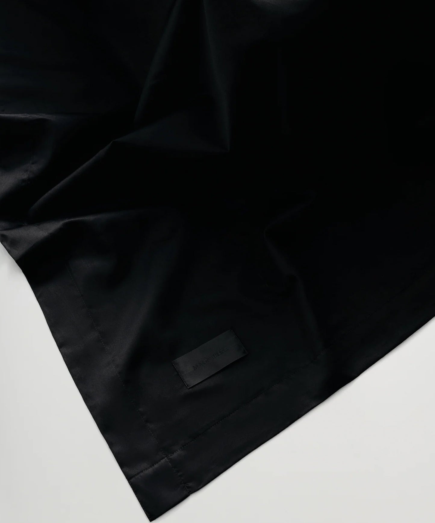 Mother Flat Sheet, Black Sateen