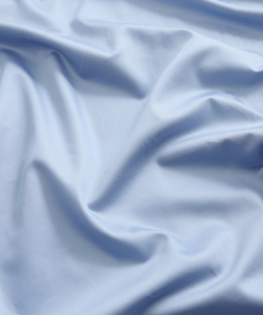 Mother Flat Sheet, Haze Blue Sateen