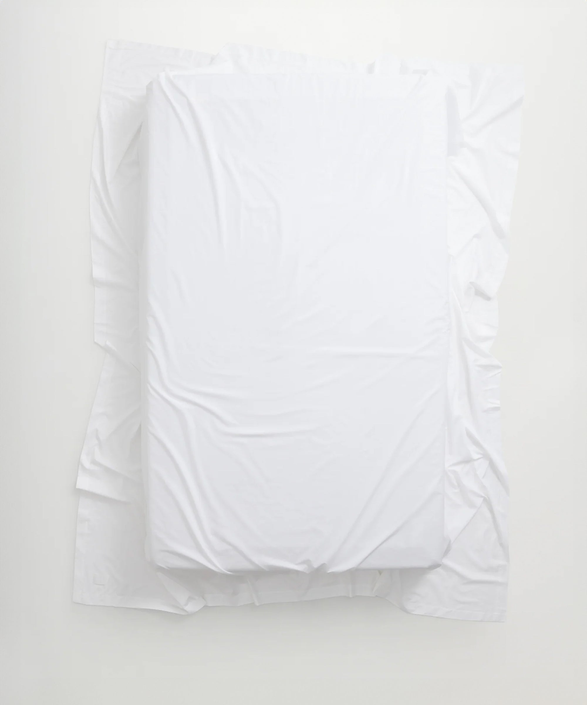 Mother Flat Sheet, White Poplin