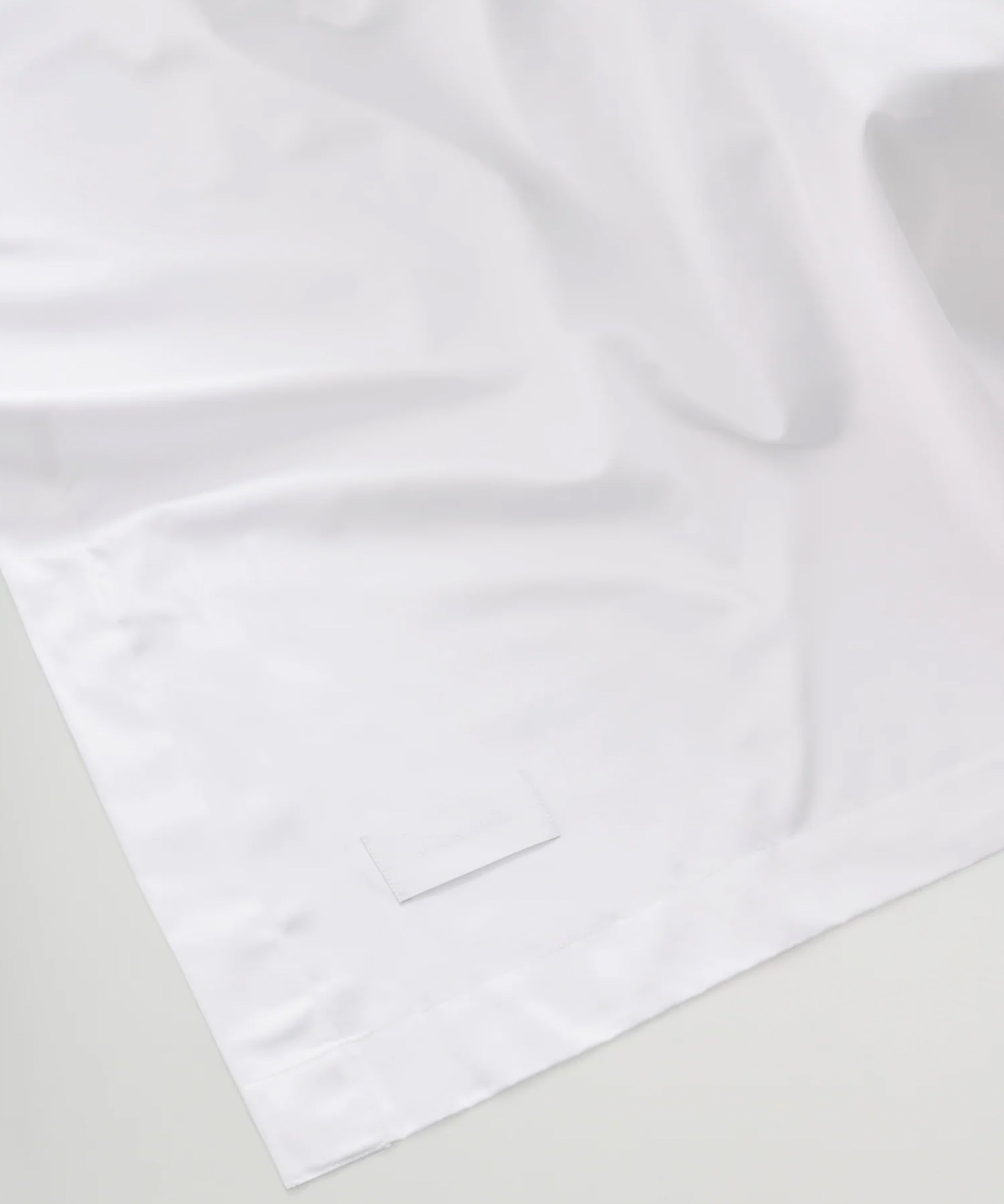 Mother Flat Sheet, White Sateen