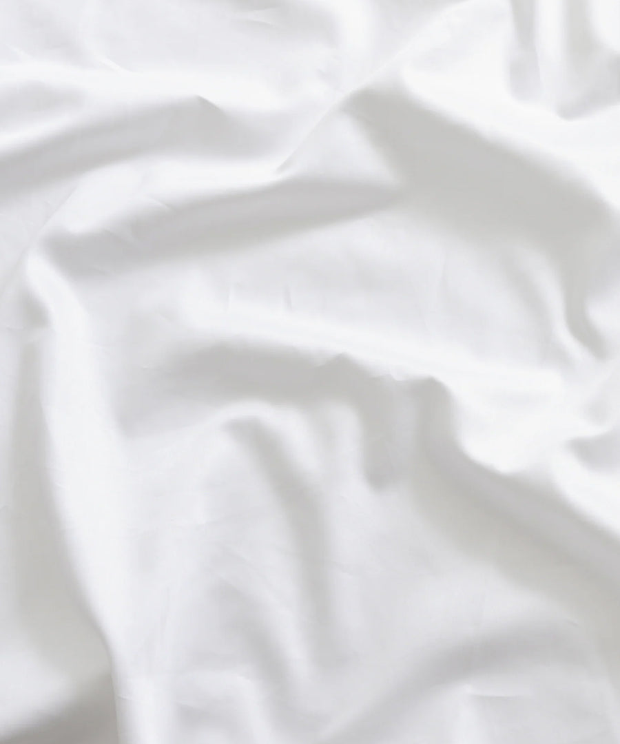 Mother Flat Sheet, White Sateen