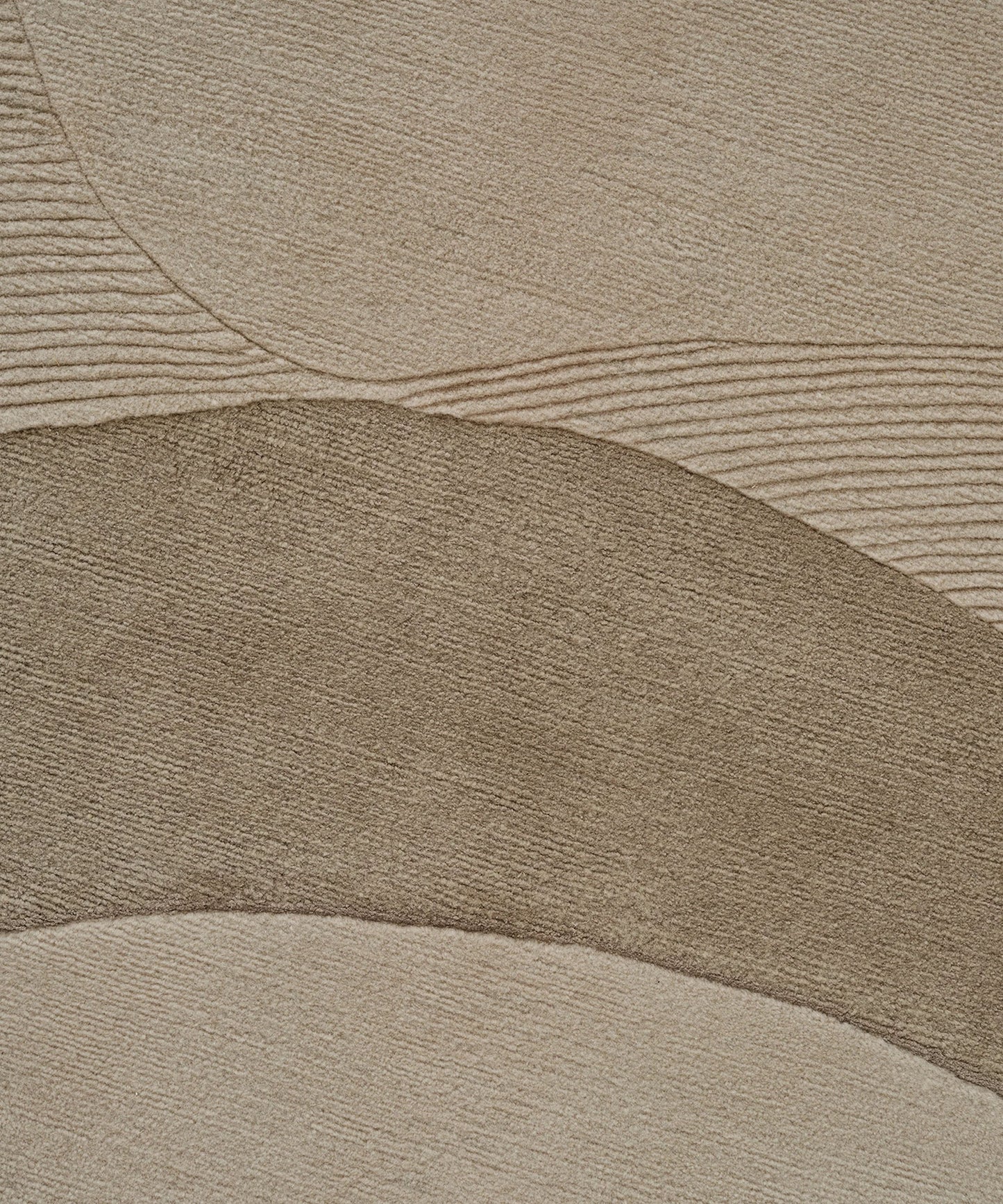 Optical Web Rug in Camel