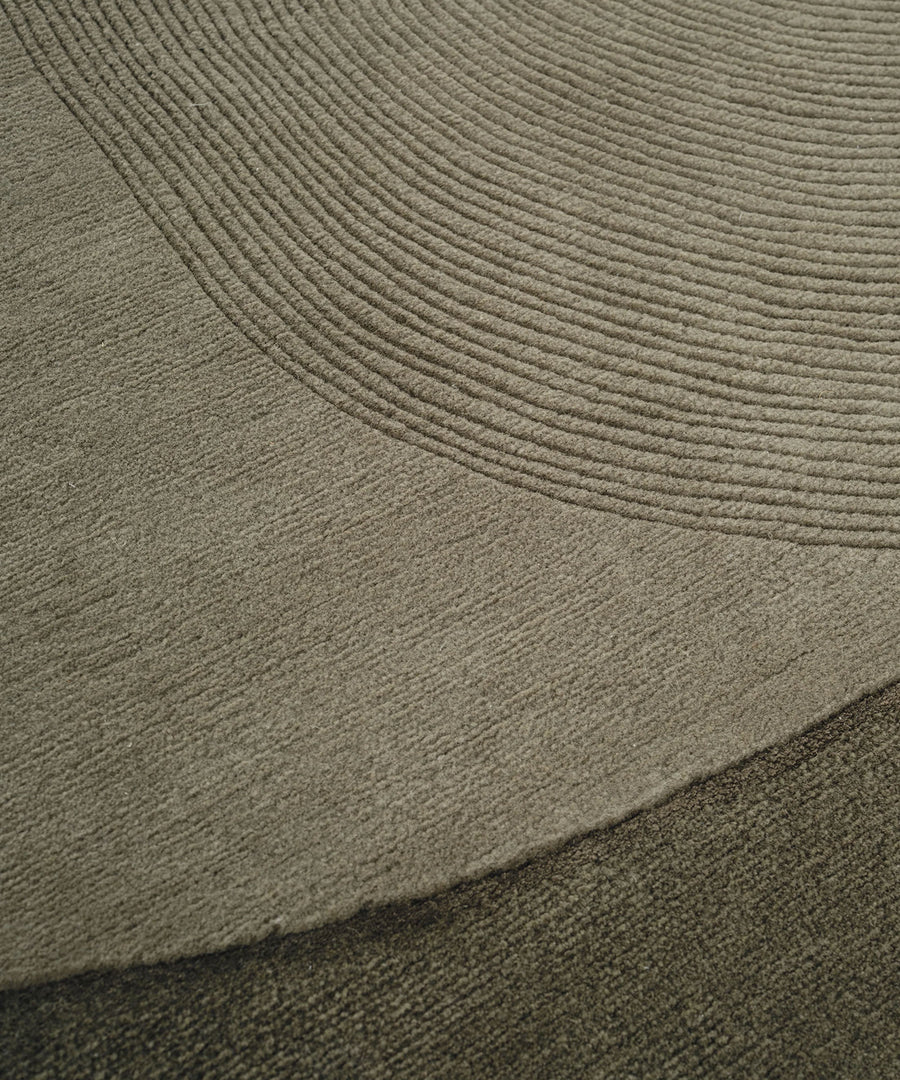 Optical Web Rug in Forest