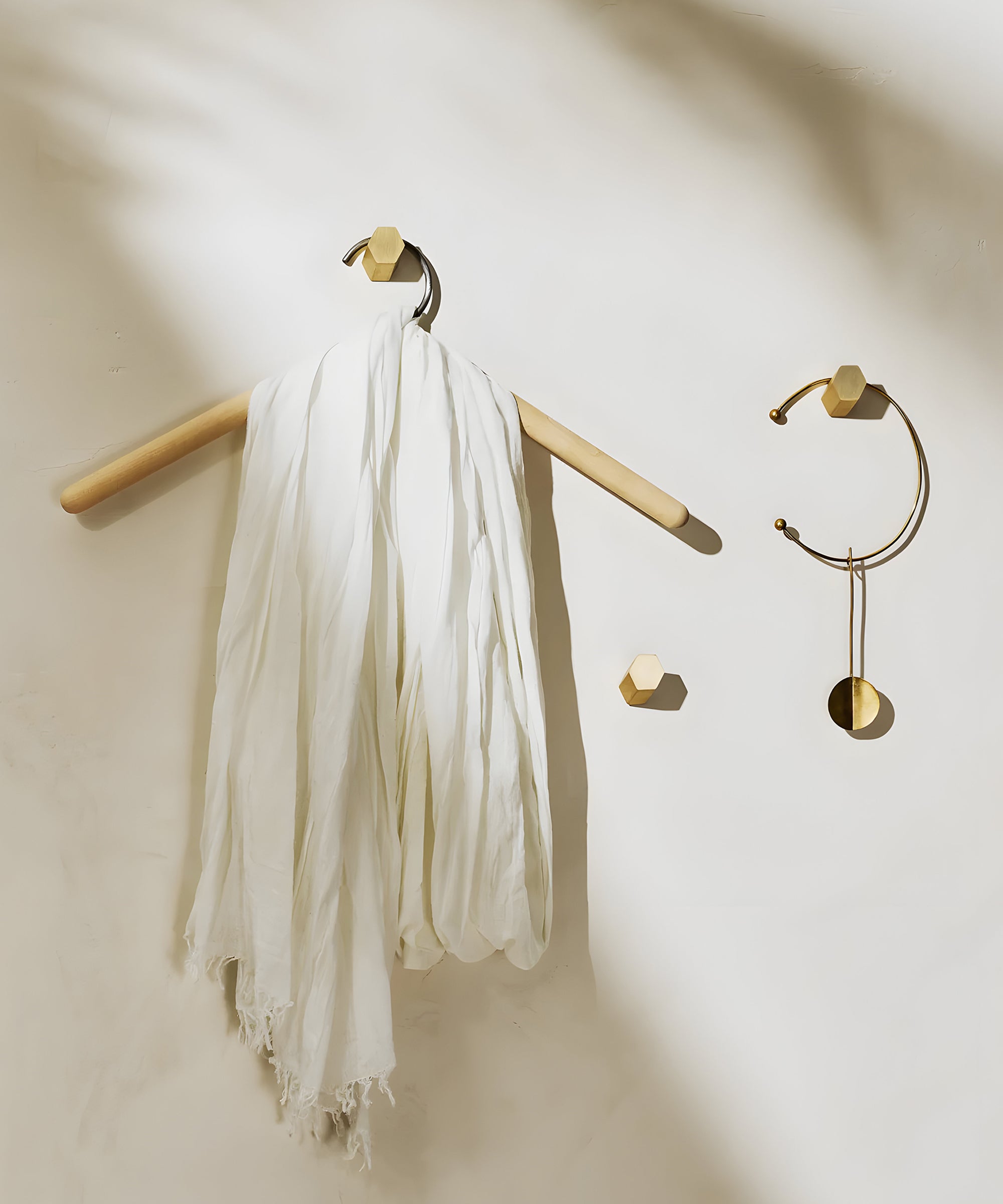 Parallax Brass Wall Hook