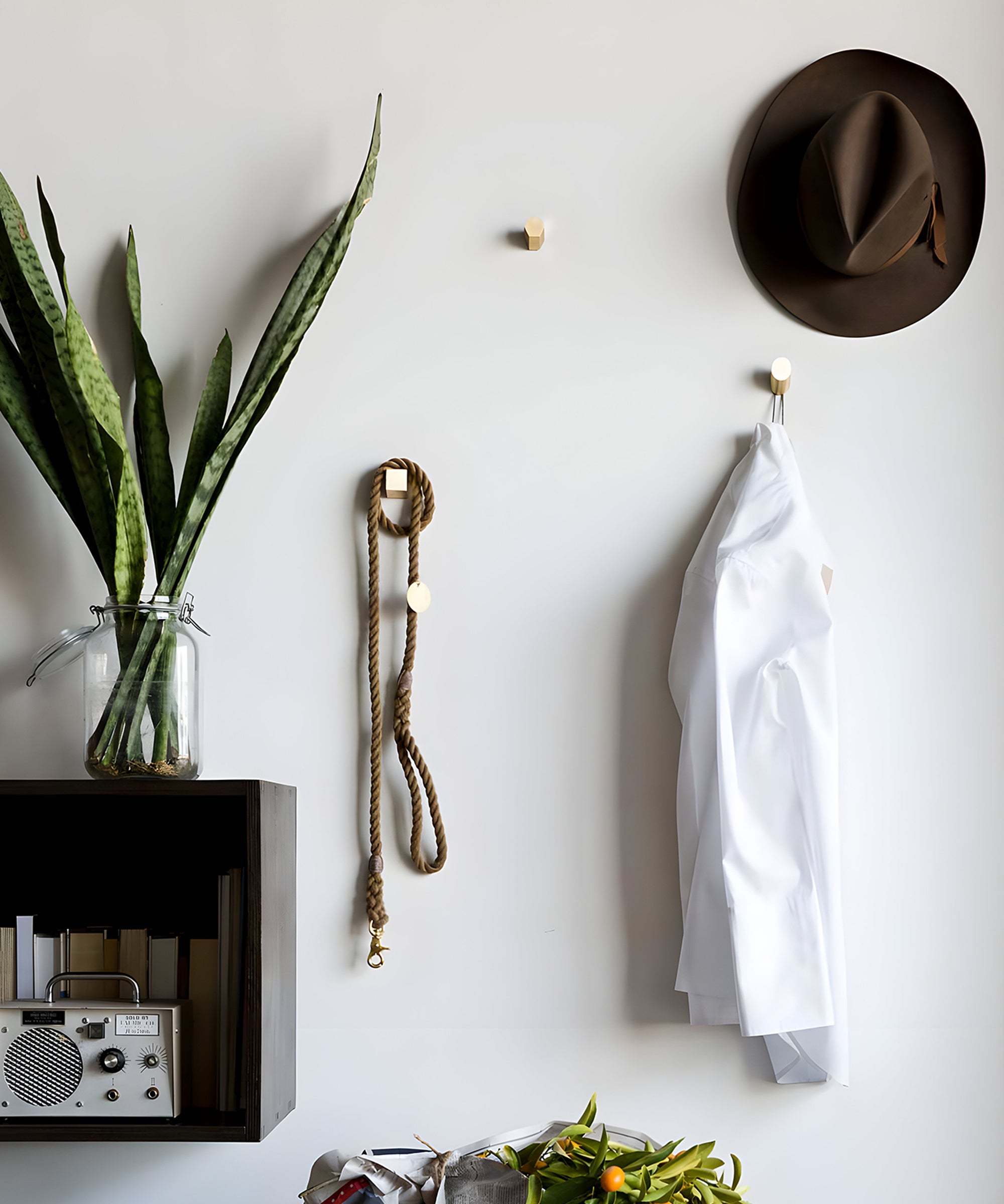 Parallax Brass Wall Hook