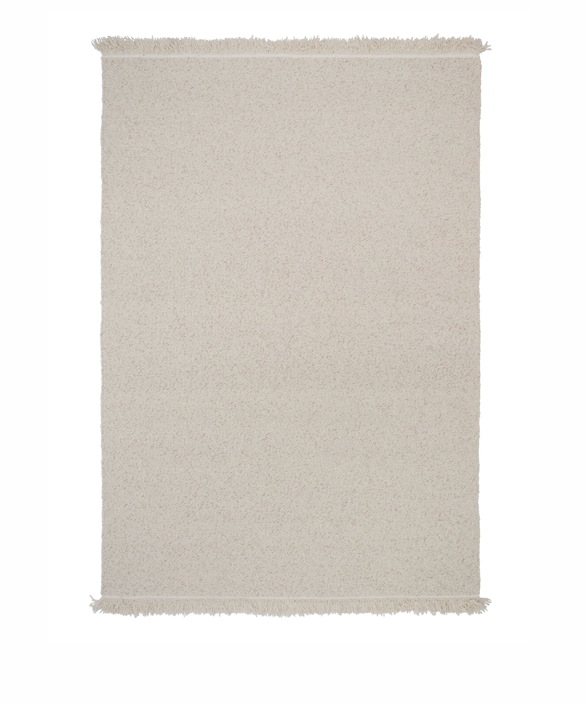 Peaceful Parity Rug in White