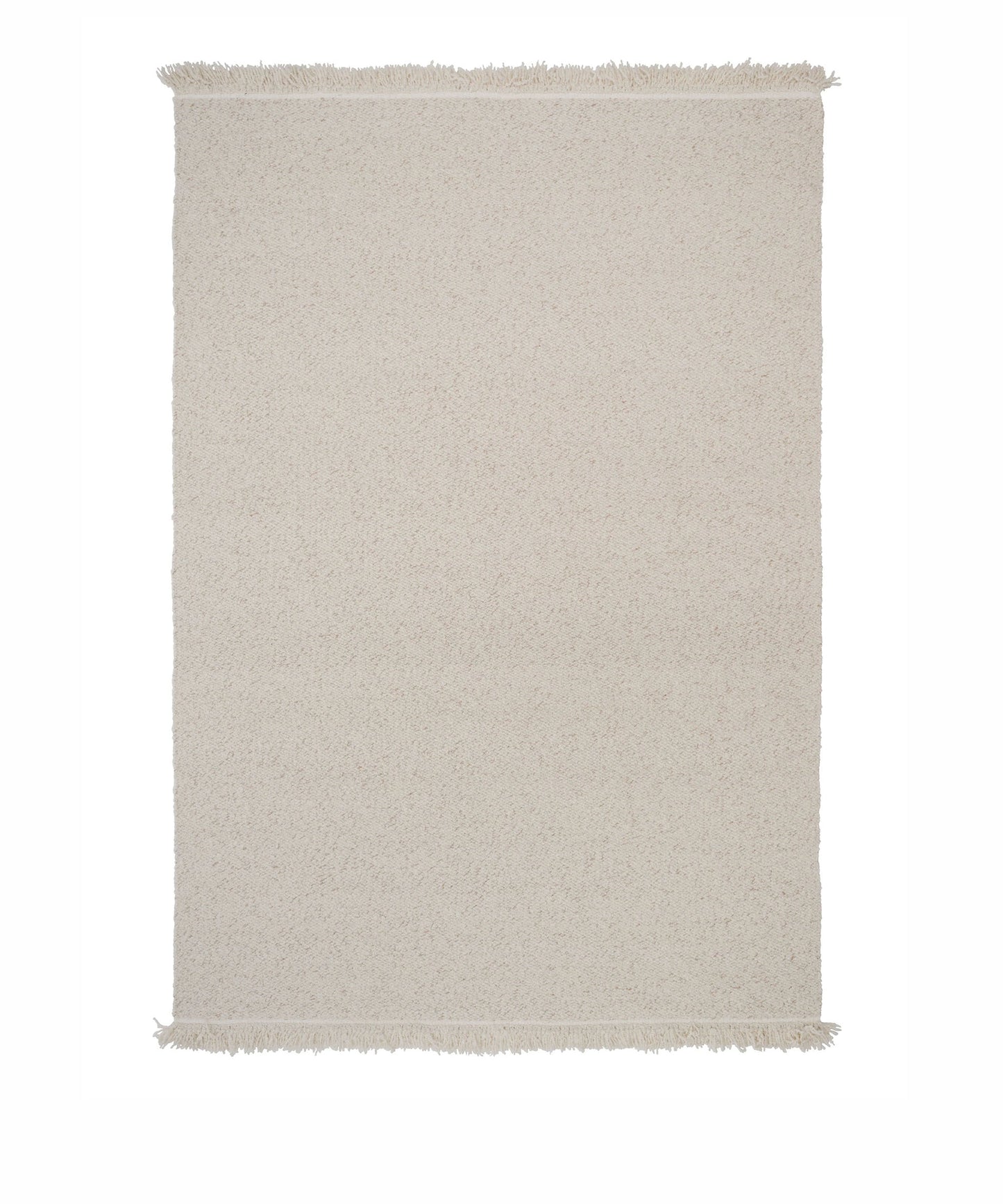 Peaceful Parity Rug in White