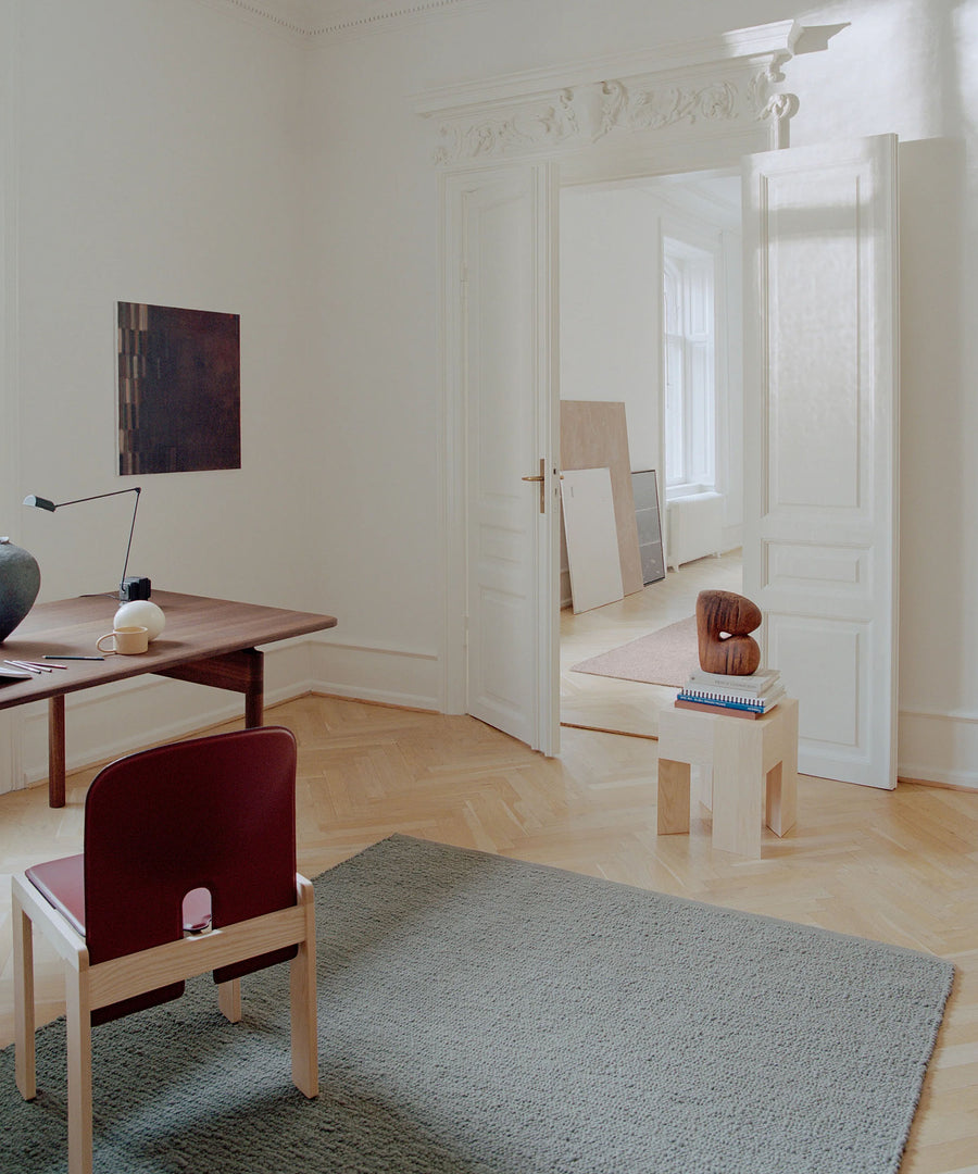 Pebbled Poem Rug in Moss