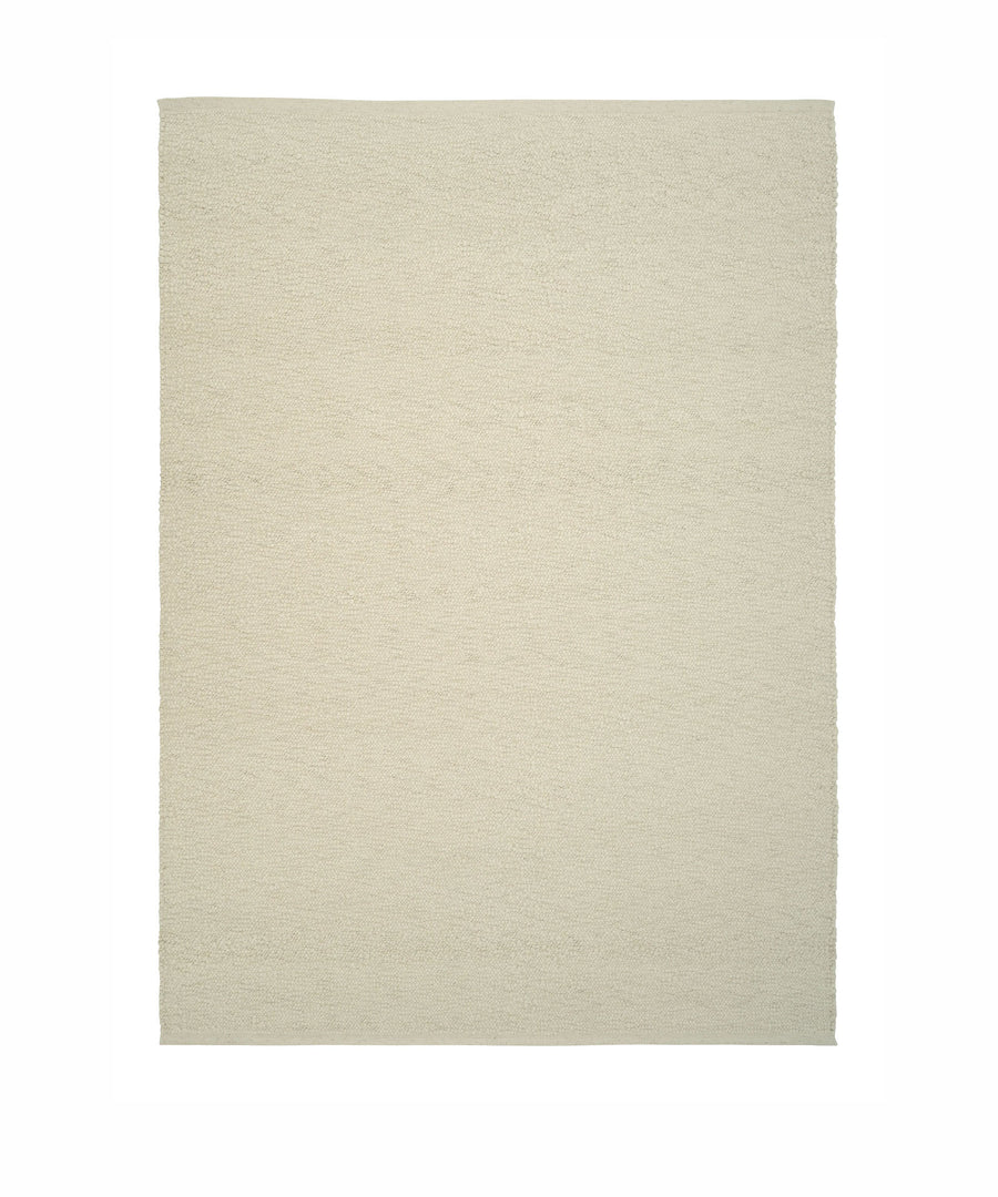 Pebbled Poem Rug in White