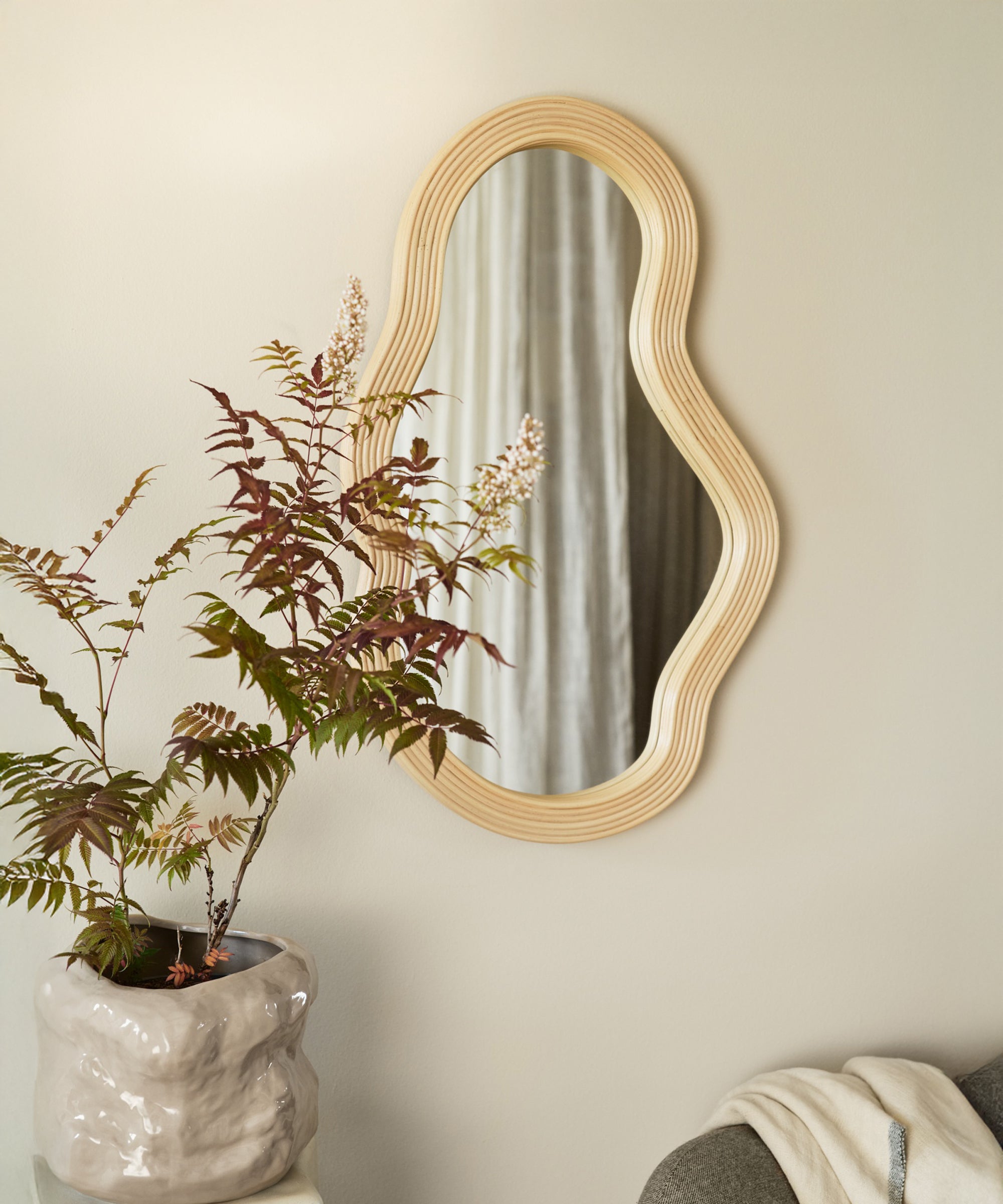Pond Rattan Mirror