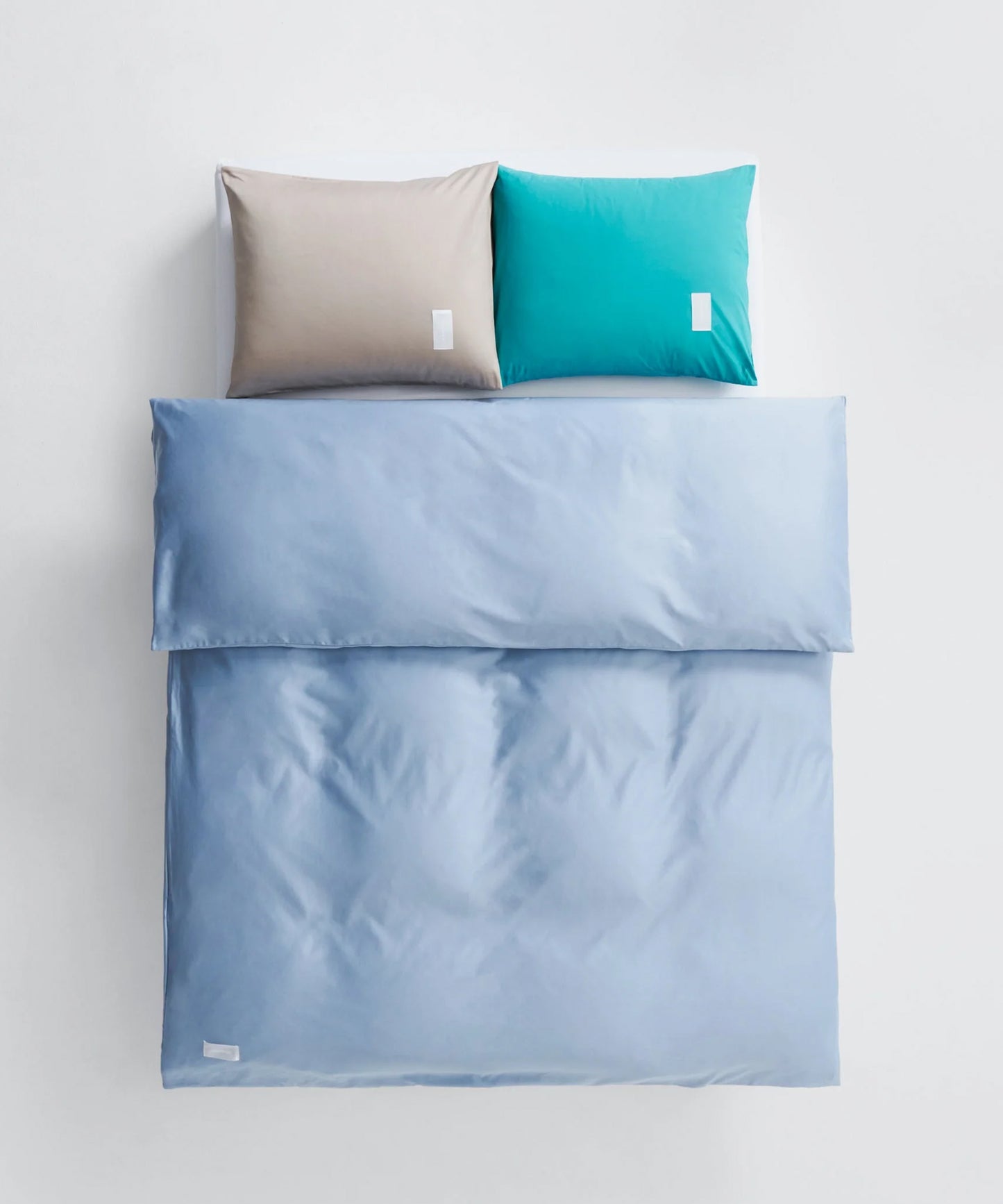 Pure Duvet Cover, Haze Blue Sateen