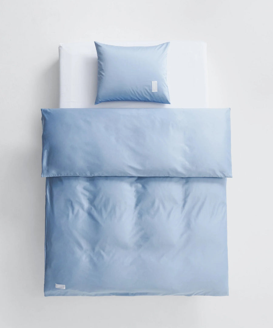 Pure Duvet Cover, Haze Blue Sateen