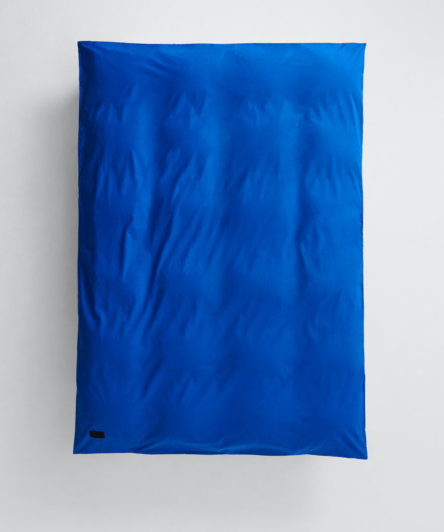 Pure Duvet Cover, Italian Blue Poplin