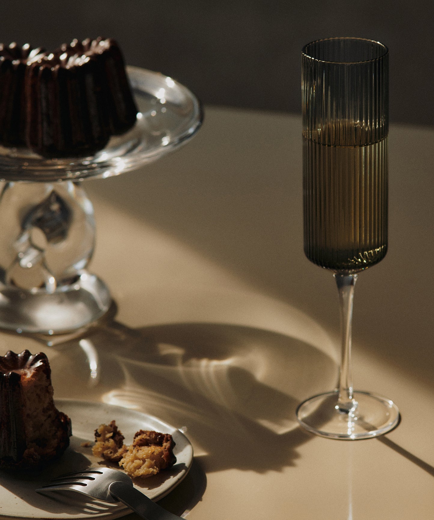 Ripple Champagne Flutes, Set of 2